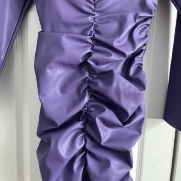 Zara faux leather dress - Picture 6 of 10